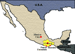 Location of Oaxaca