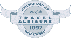 Recognized as one of the Travel&Leisure 1997 World's Best