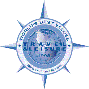 Recognized as one of the Travel&Leisure 1998 World's Best Values